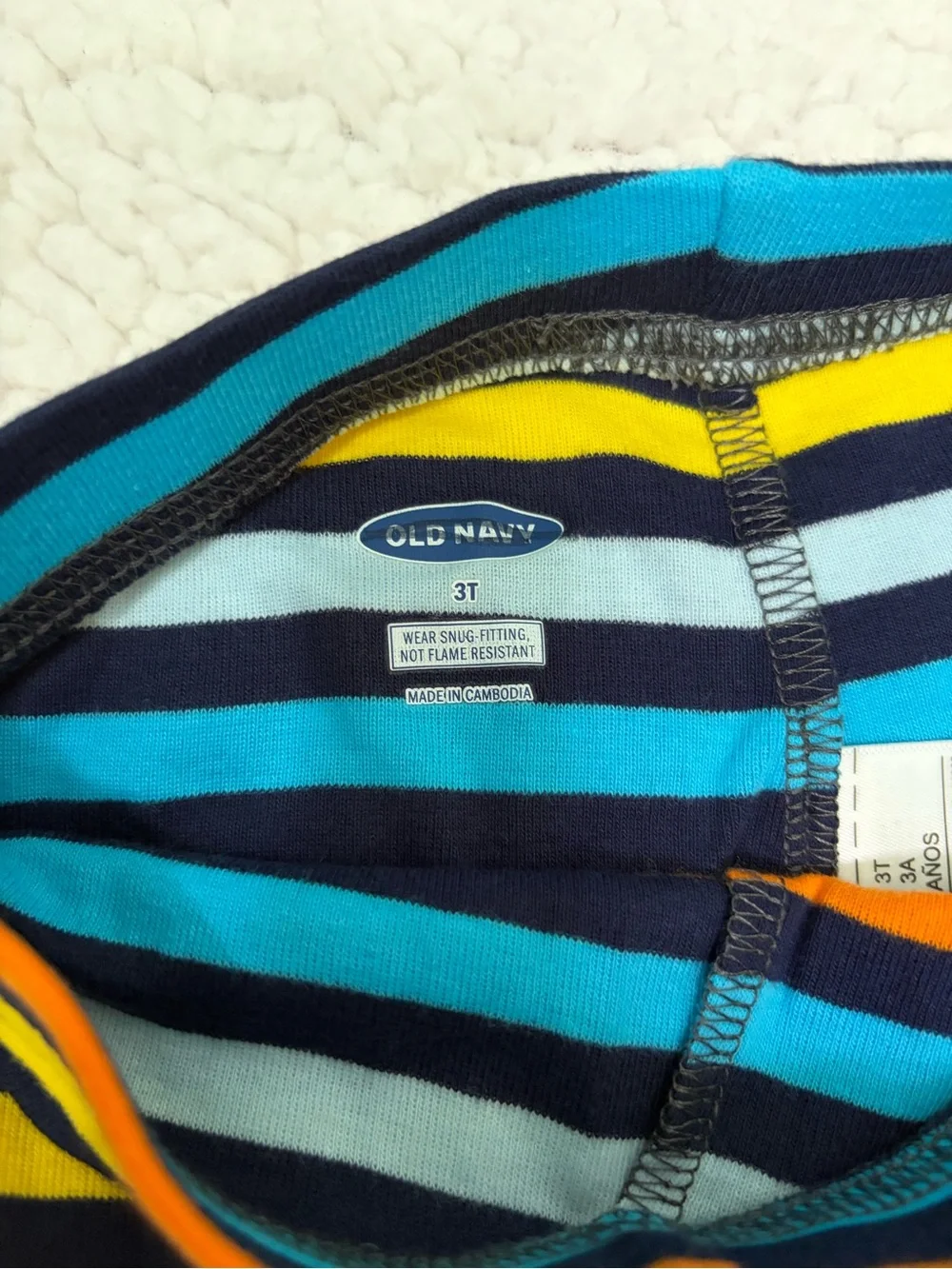 Kids Striped Cozy Stretch Bottoms - Multi Color